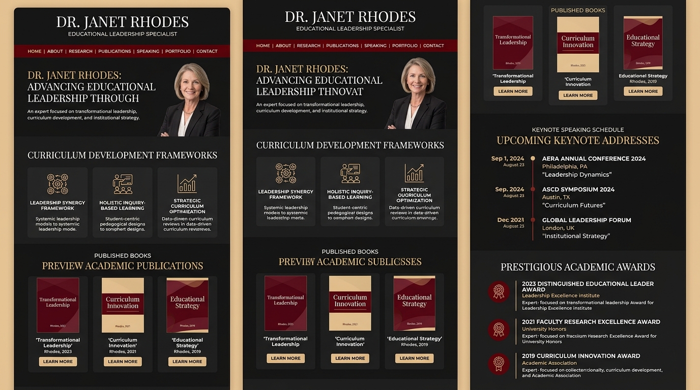 Dr. Janet Rhodes — Educational Leadership & Curriculum Specialist