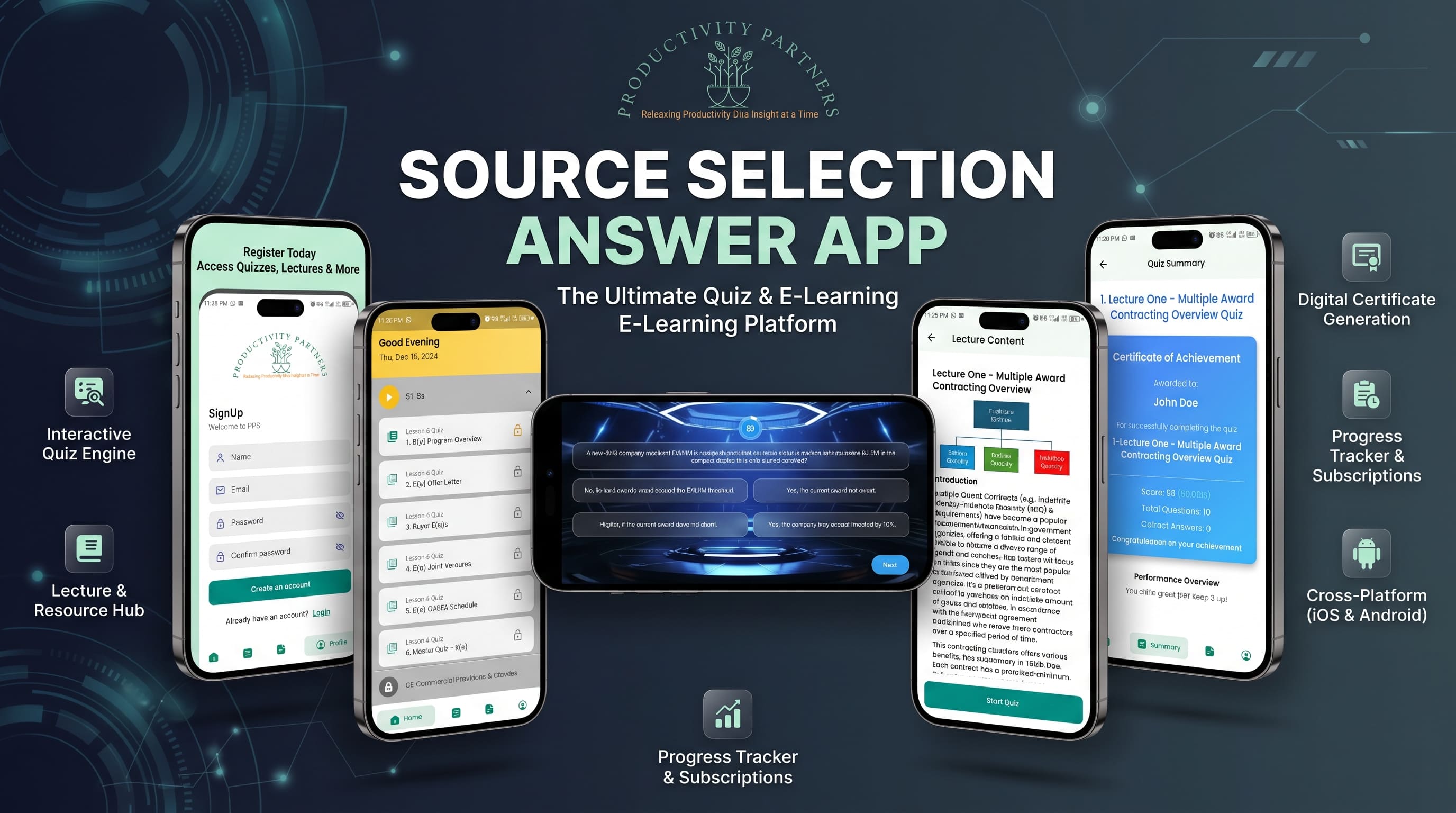Source Selection Answer App — Interactive Learning Platform